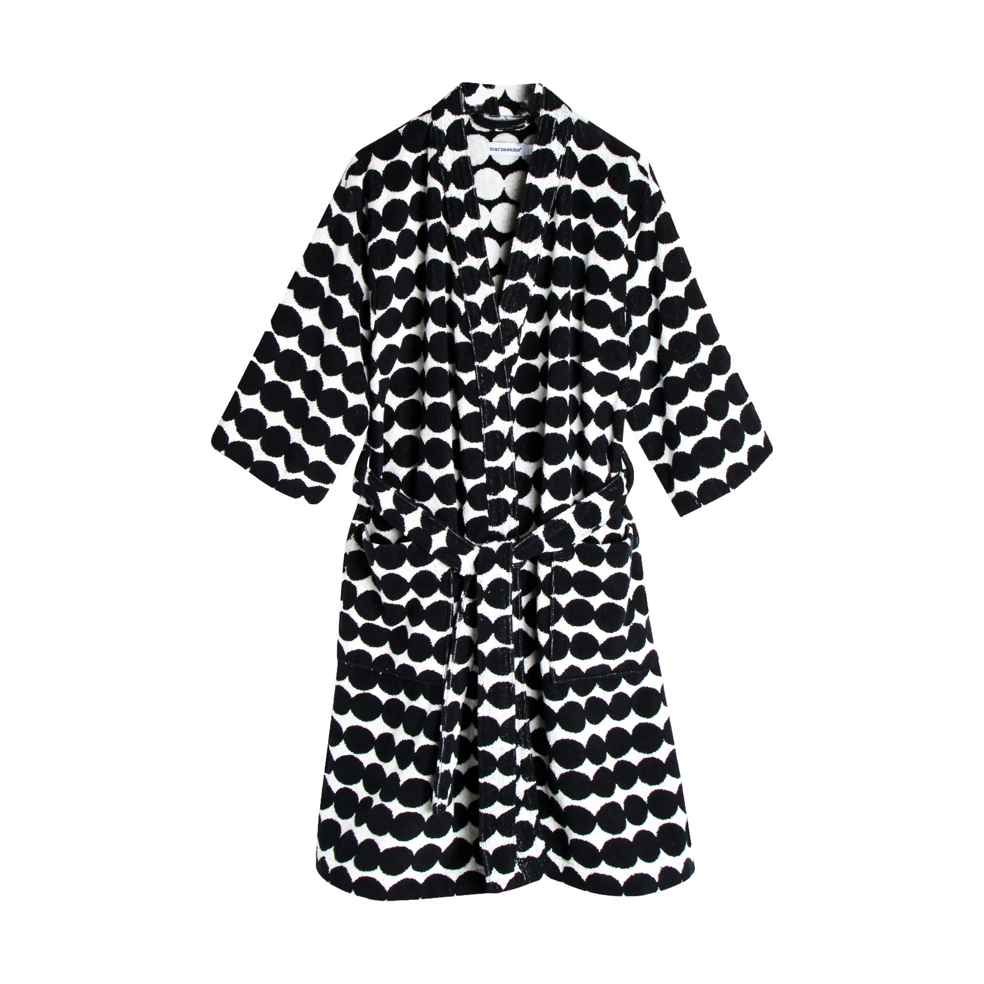 Roupão de banho Räsymatto, Black-white, S Marimekko