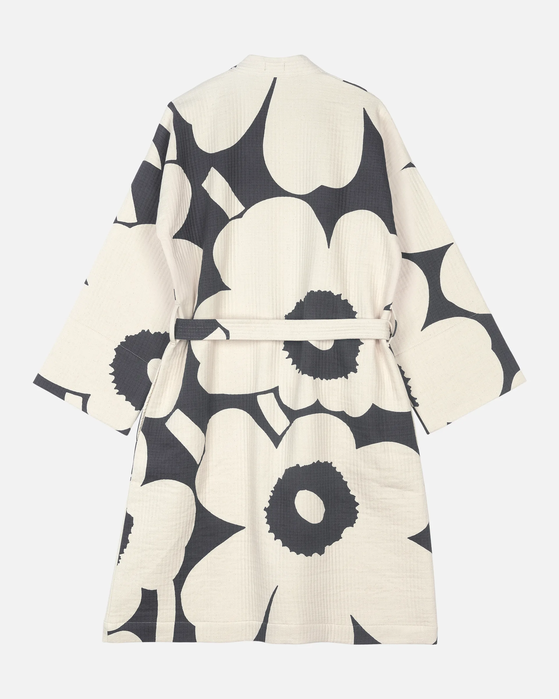 Roupão de banho Unikko, Charcoal-off white, S Marimekko