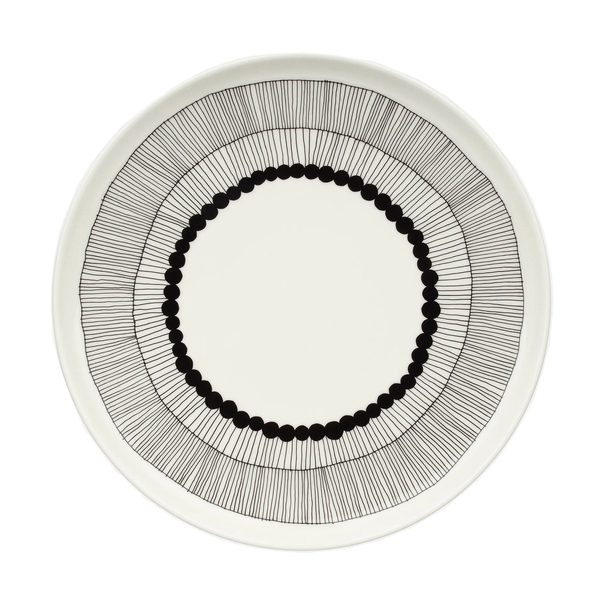 Siirtolapuutarha prato Ø 25 cm, Branco-preto Marimekko