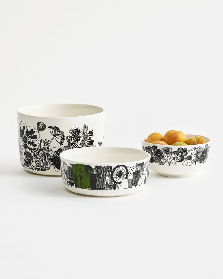 Taça de servir Siirtolapuutarha 1,5 l, preto-verde Marimekko