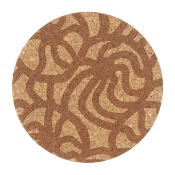 Tampa de cortiça Joonas Ø13 cm - Brown - Marimekko