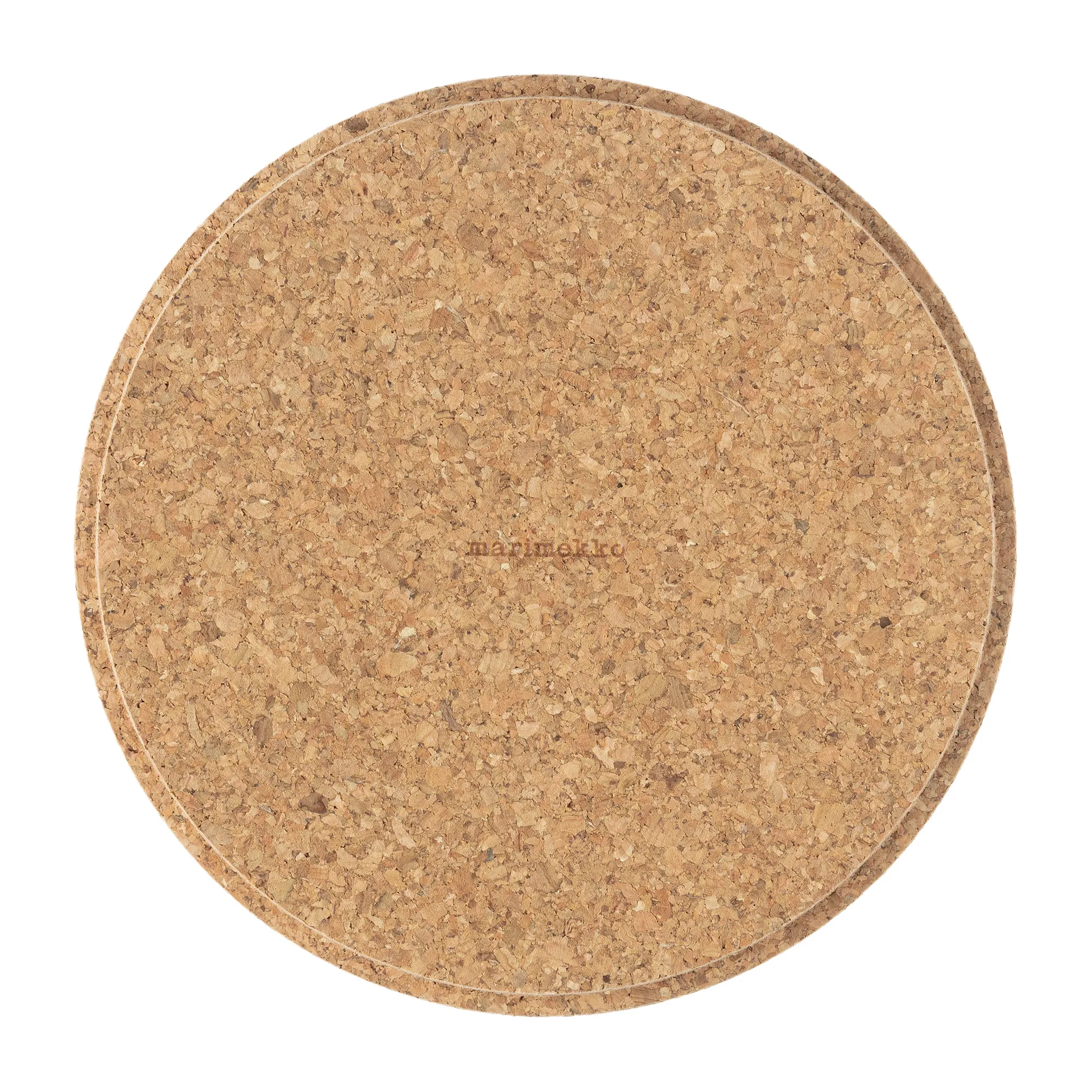 Tampa de cortiça Joonas Ø13 cm, Brown Marimekko