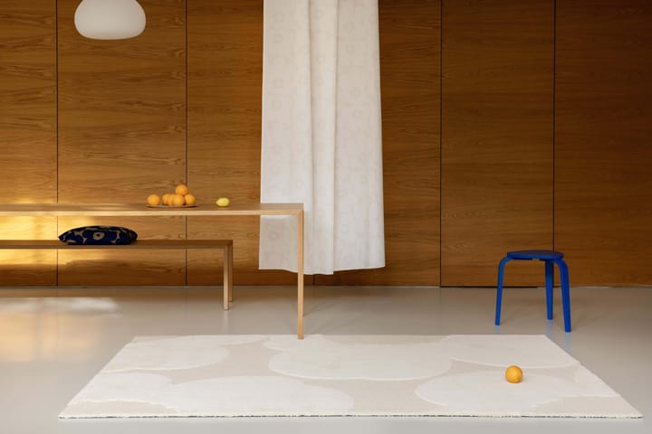 Tapete de lã Iso Unikko, Natural White, 170x240 cm Marimekko