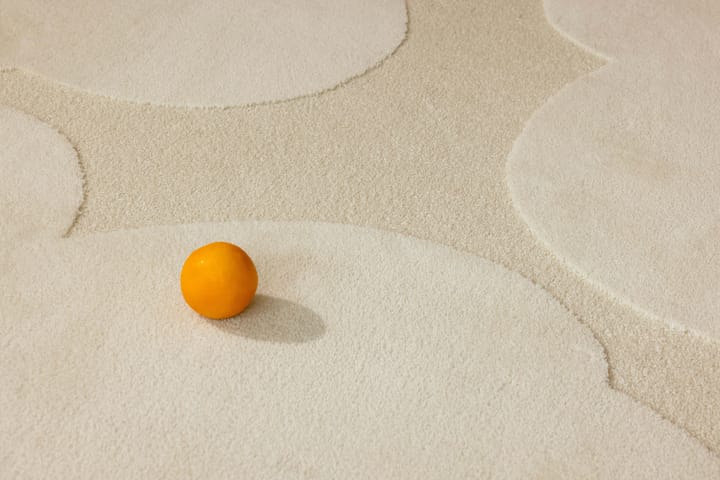 Tapete de lã Iso Unikko, Natural White, 250x350 cm Marimekko