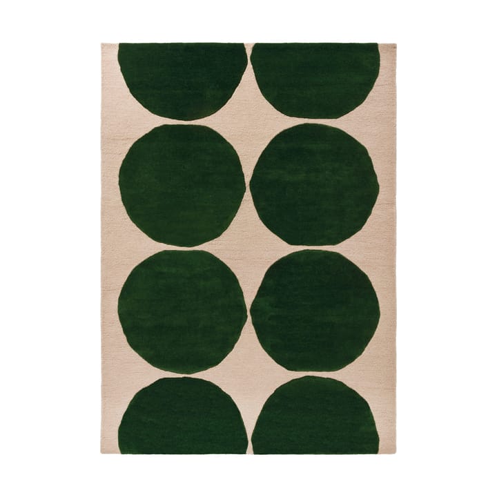 Tapete de lã Isot Kivet - Green, 140x200 cm - Marimekko