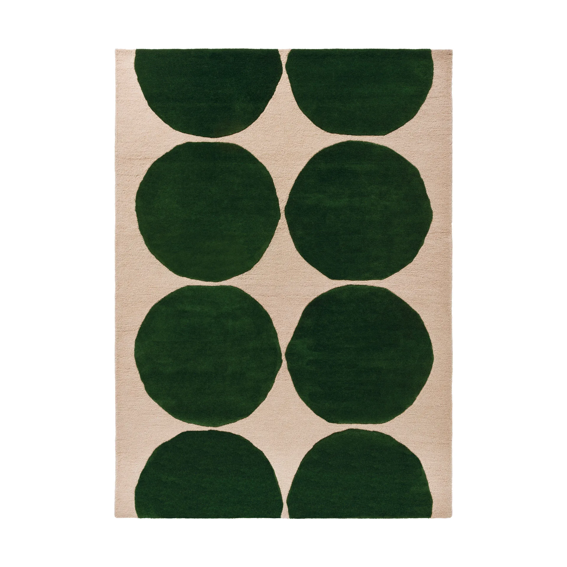 Tapete de lã Isot Kivet, Green, 250x350 cm Marimekko