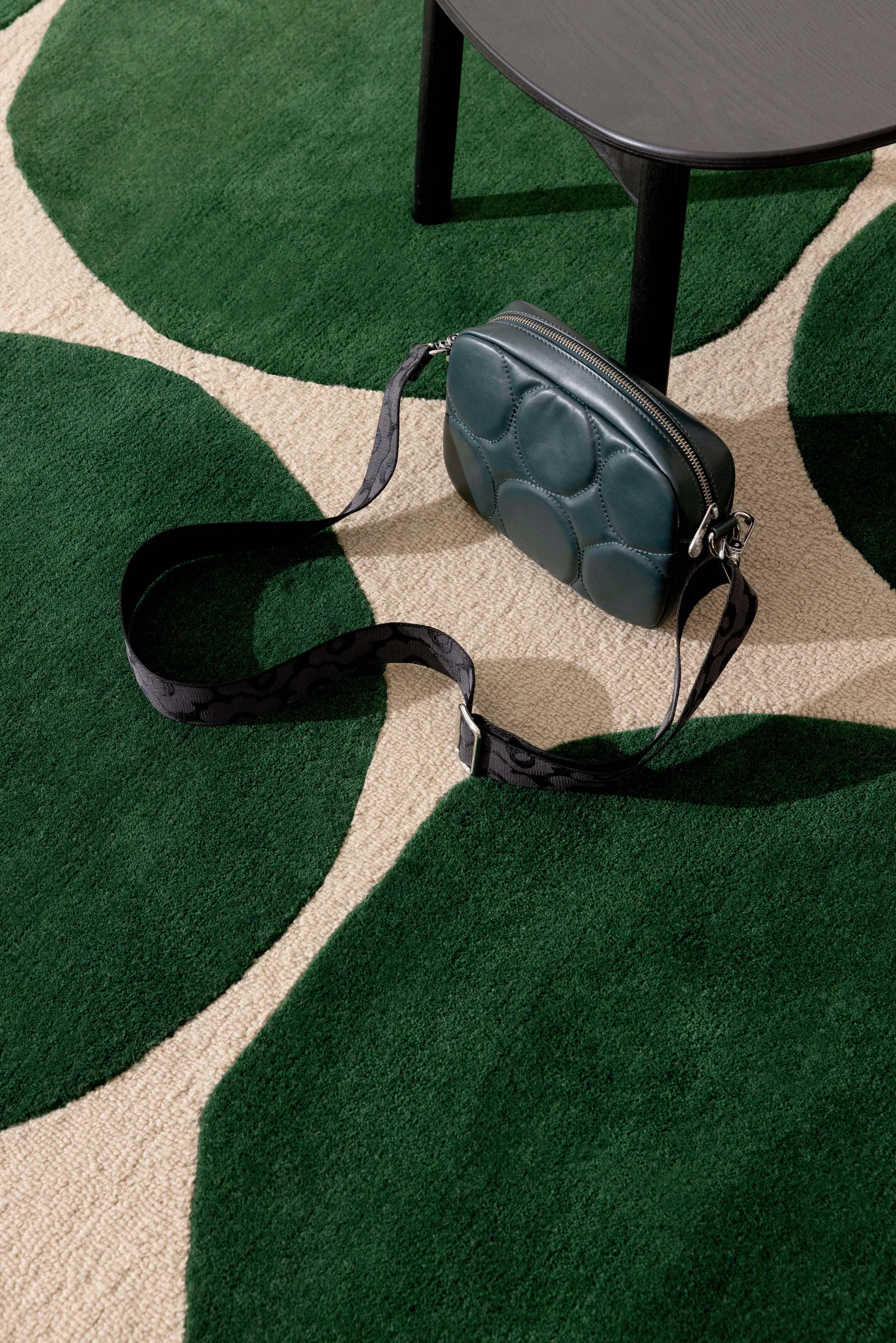 Tapete de lã Isot Kivet, Green, 250x350 cm Marimekko