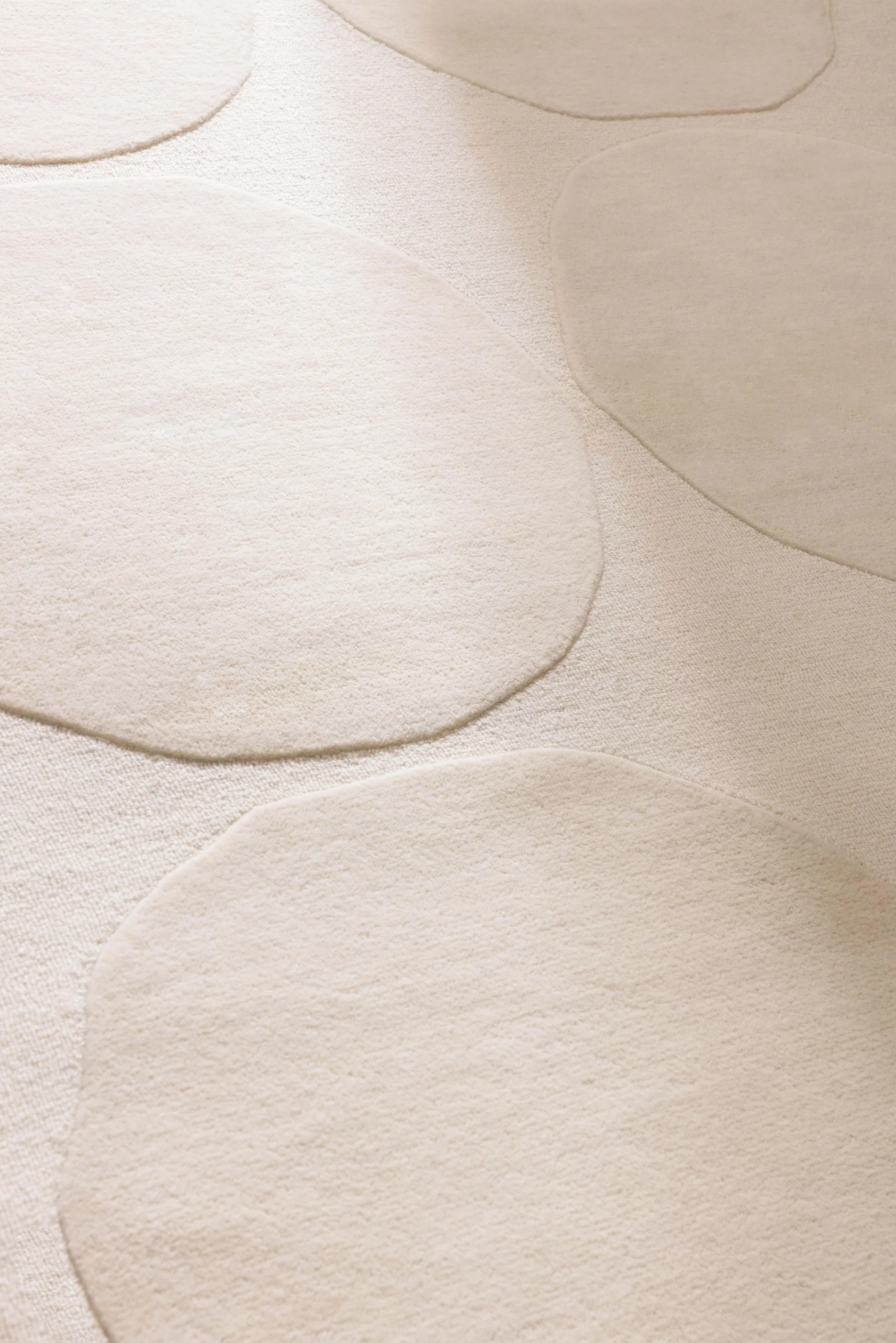 Tapete de lã Isot Kivet, Natural White, 140x200 cm Marimekko