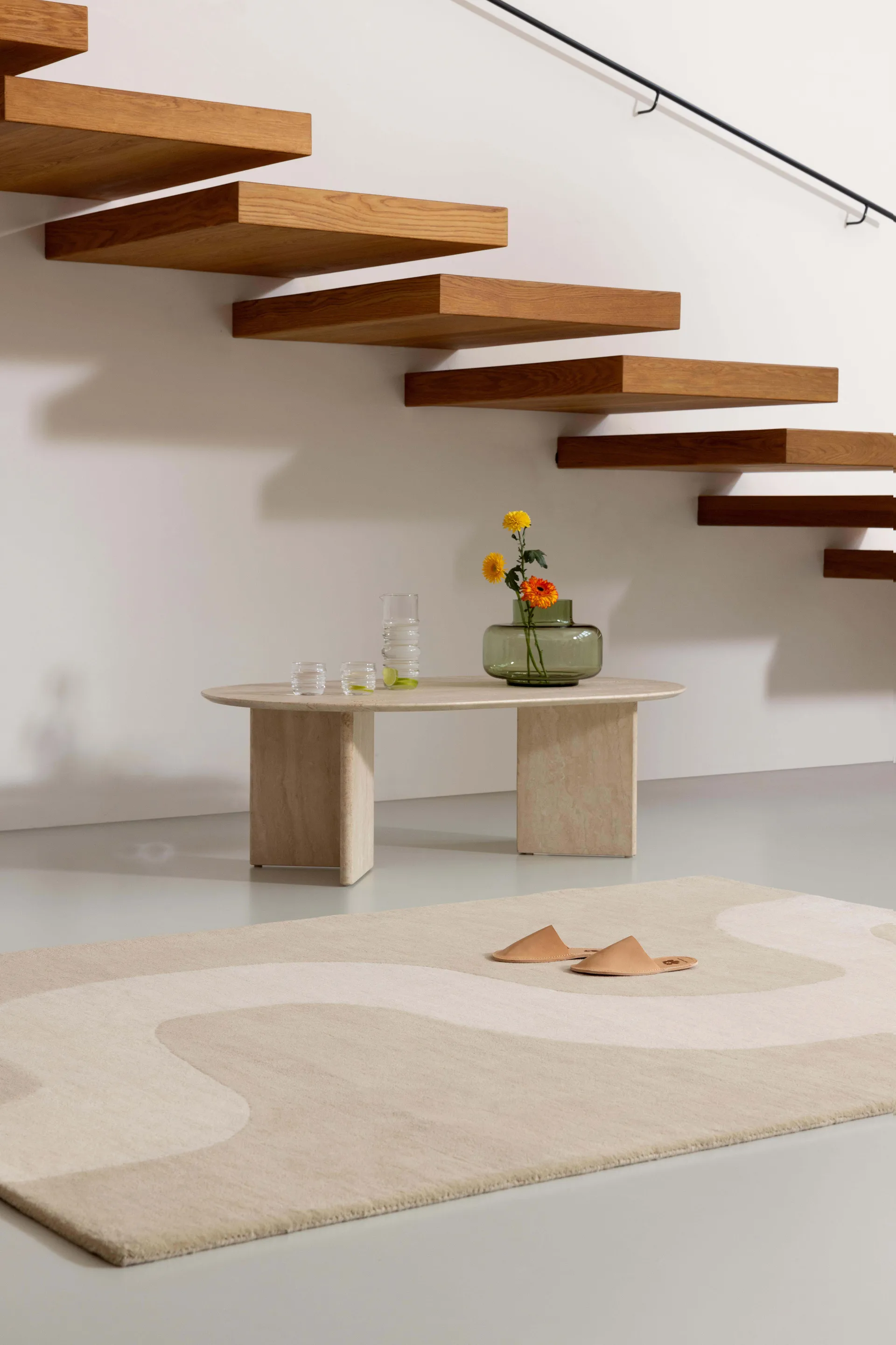 Tapete de lã Seireeni, Warm Beige, 200x280 cm Marimekko