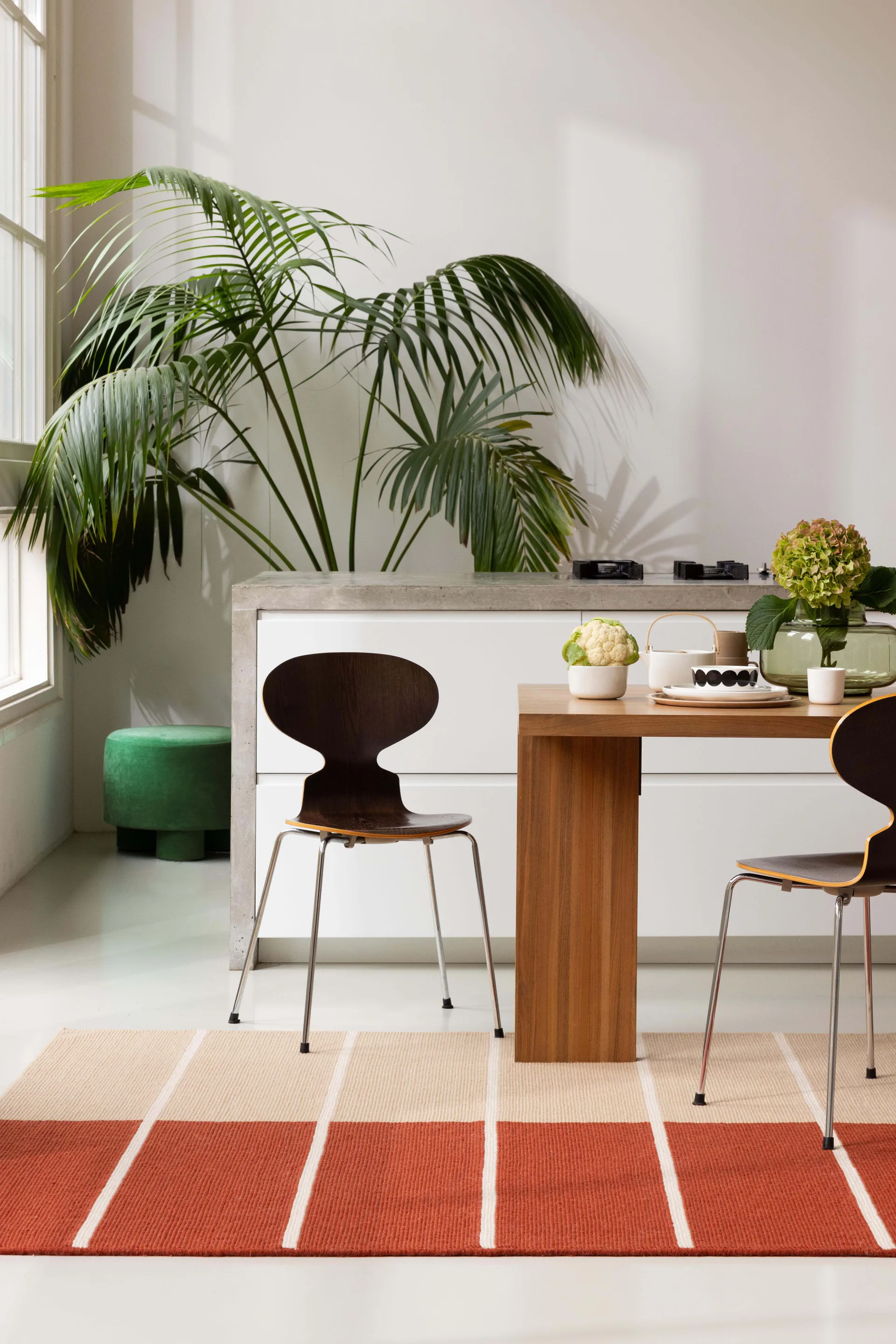 Tapete de lã Tiibet, Burnt Orange, 250x350 cm Marimekko