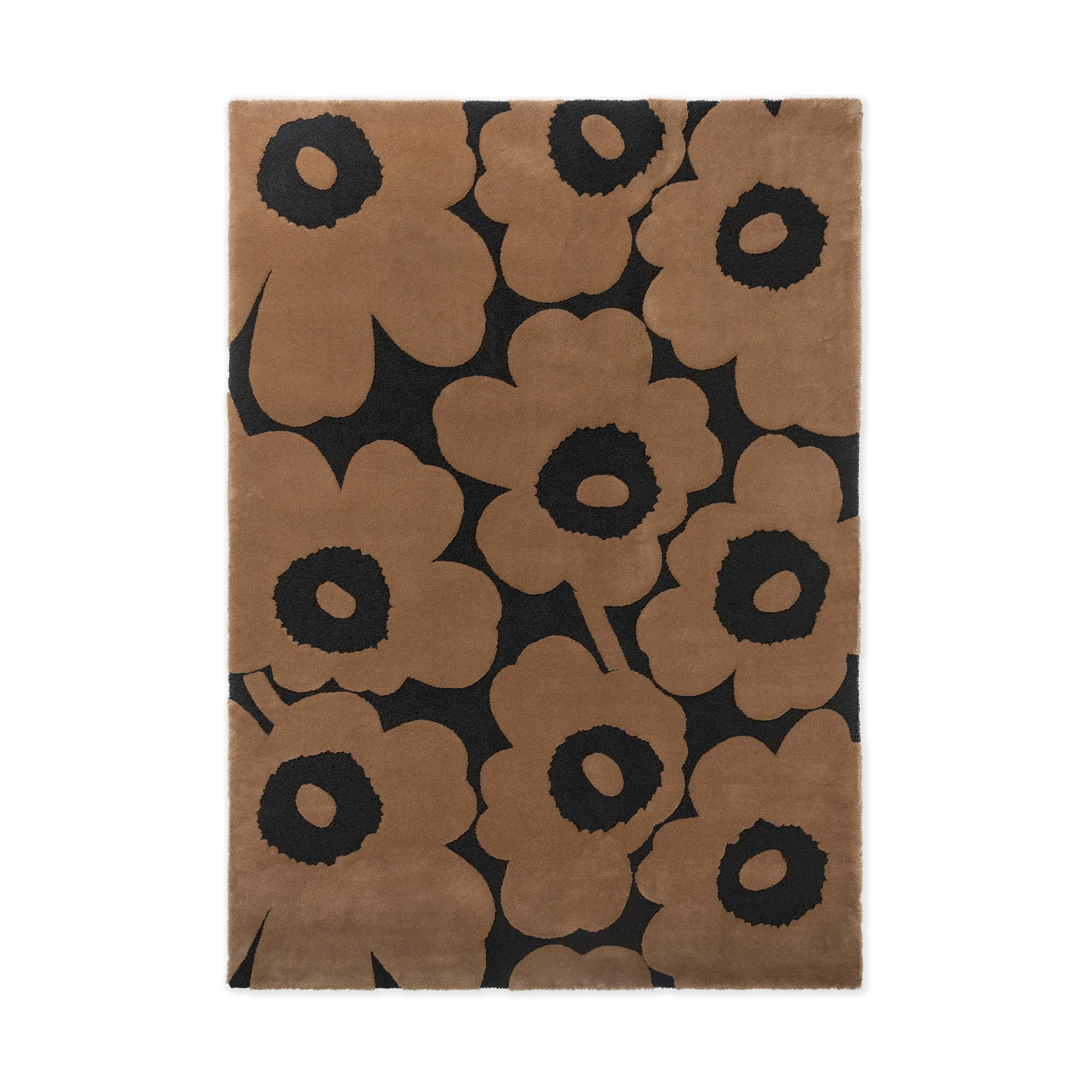 Tapete de lã Unikko, Beige, 140x200 cm Marimekko