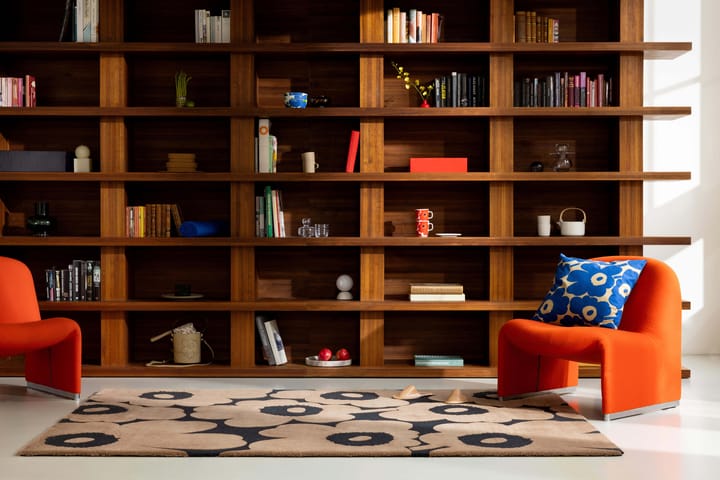 Tapete de lã Unikko, Beige, 170x240 cm Marimekko