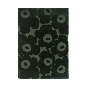 Tapete de lã Unikko - Dark Green, 140x200 cm - Marimekko