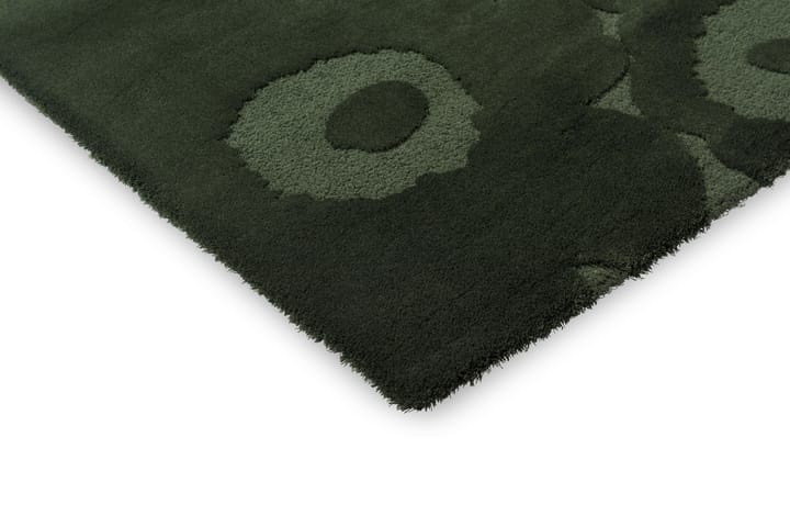 Tapete de lã Unikko, Dark Green, 170x240 cm Marimekko
