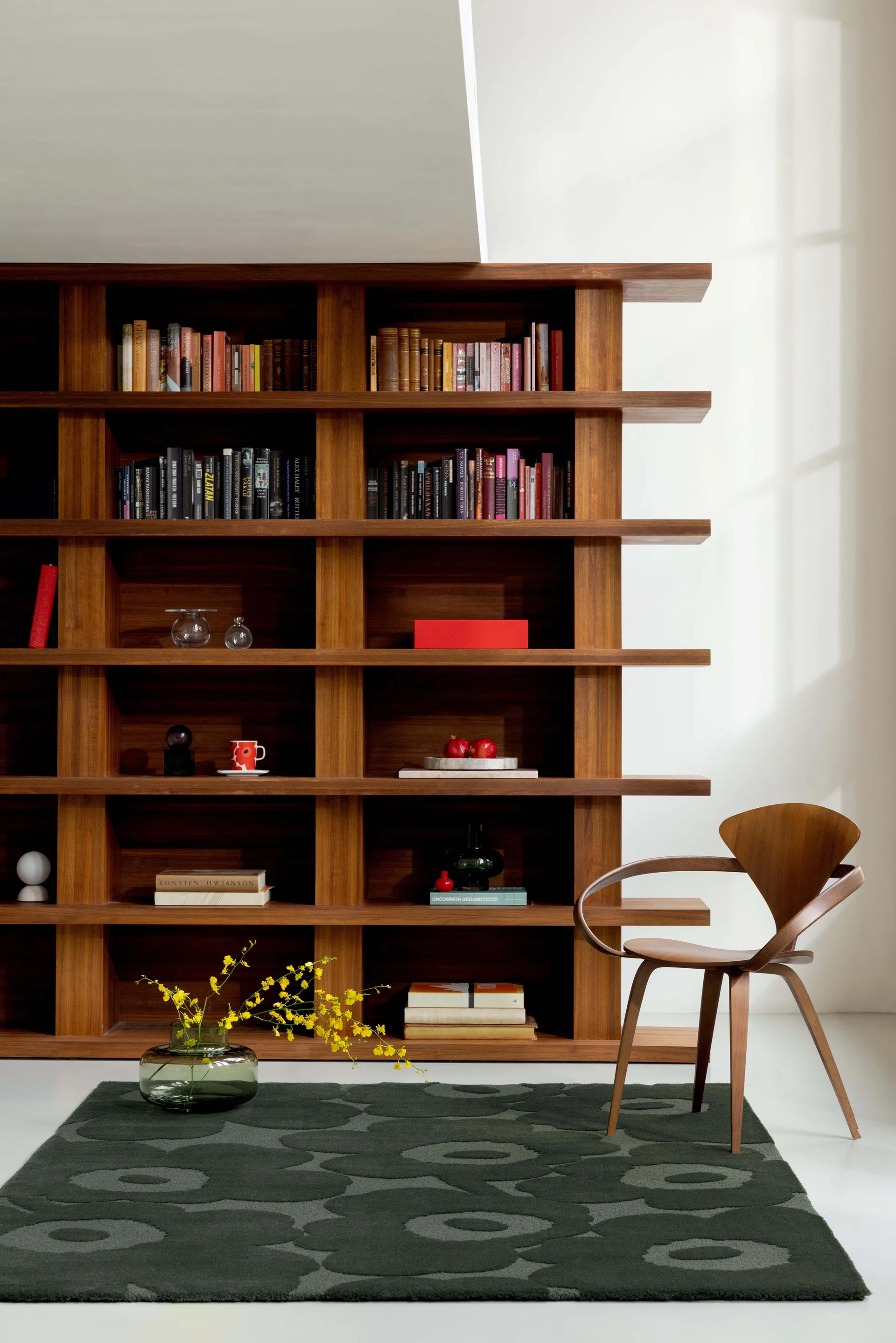 Tapete de lã Unikko, Dark Green, 170x240 cm Marimekko