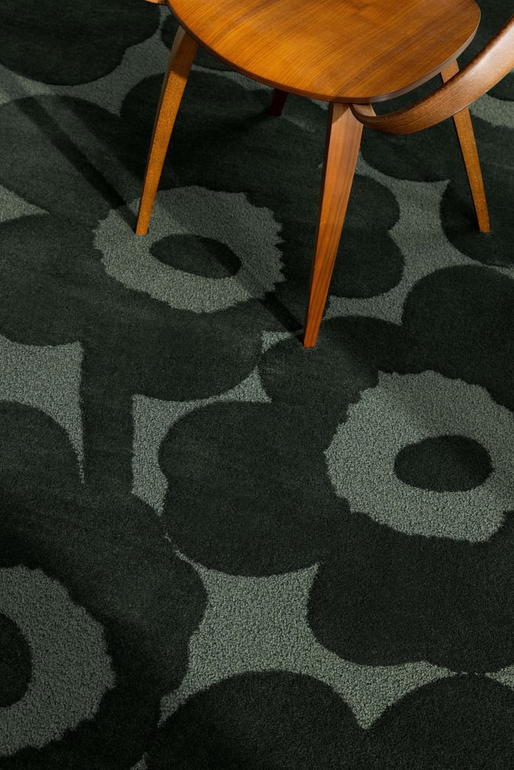 Tapete de lã Unikko, Dark Green, 170x240 cm Marimekko