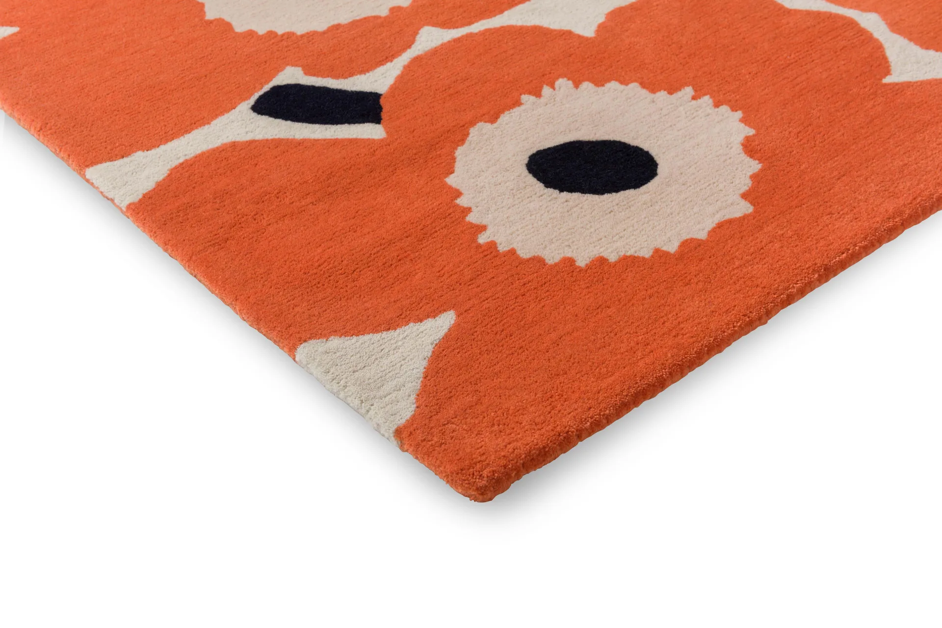 Tapete de lã Unikko, Orange Red, 250x350 cm Marimekko