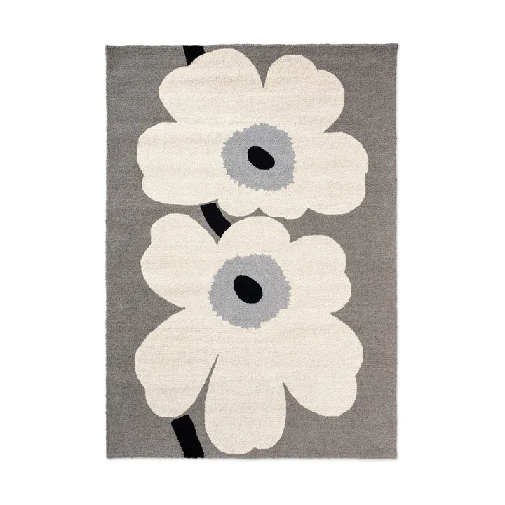 Tapete Unikko anniversary outdoor - Cinzento, 160x230 cm - Marimekko