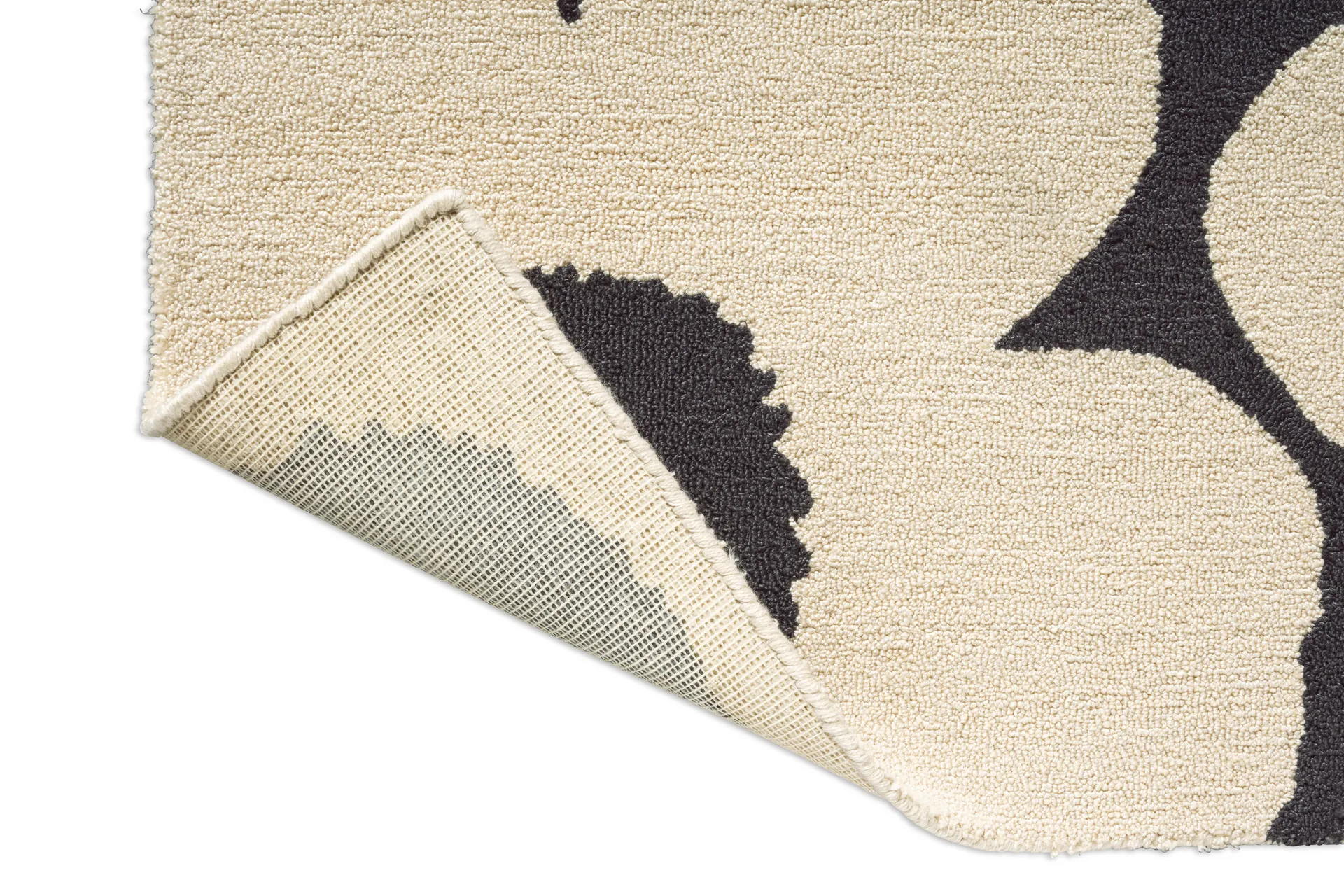 Tapete Unikko para exterior, Charcoal-white, 160x230 cm Marimekko