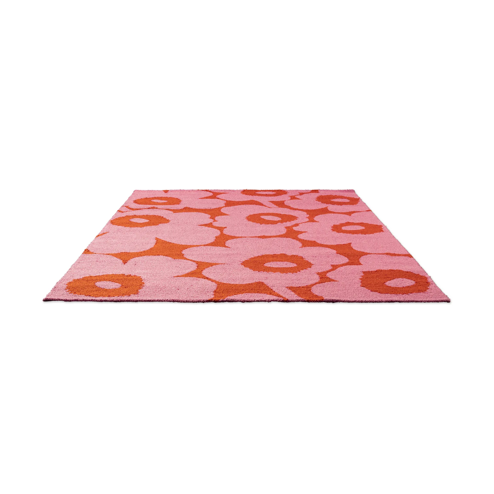 Tapete Unikko para exterior, Rosa-laranja, 160x230 cm Marimekko