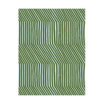 Tecido de algodão Kalasääski - Forest green-light blue - Marimekko