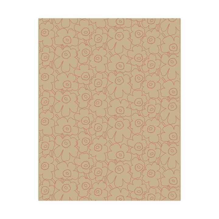 Tecido de algodão-linho Piirto Unikko - Linen-l. terracotta - Marimekko
