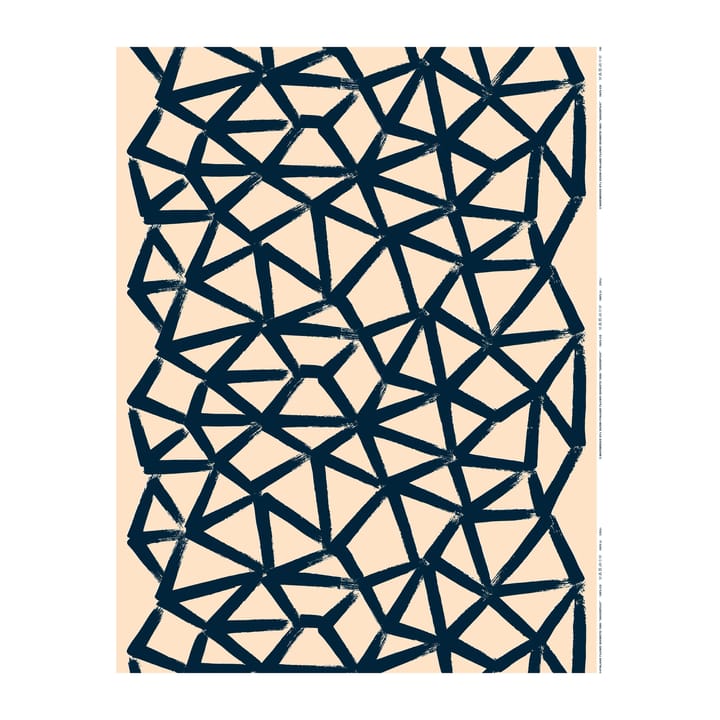 Tecido de algodão Ukkospilvi, Pêssego-azul escuro Marimekko