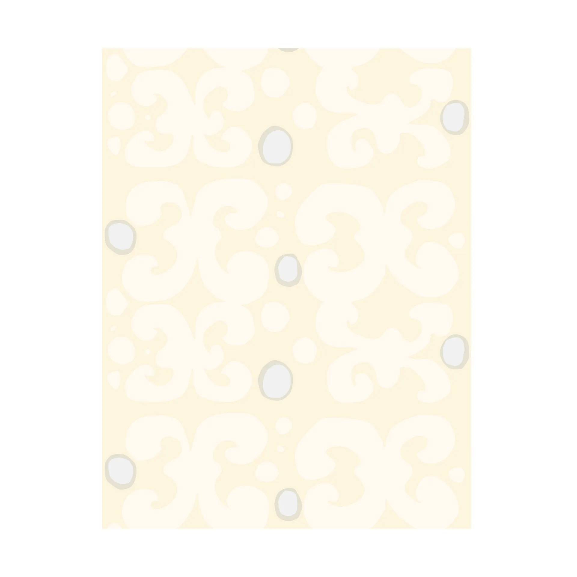 Tecido Keidas, Chalk-natural white-silver grey-sateen Marimekko