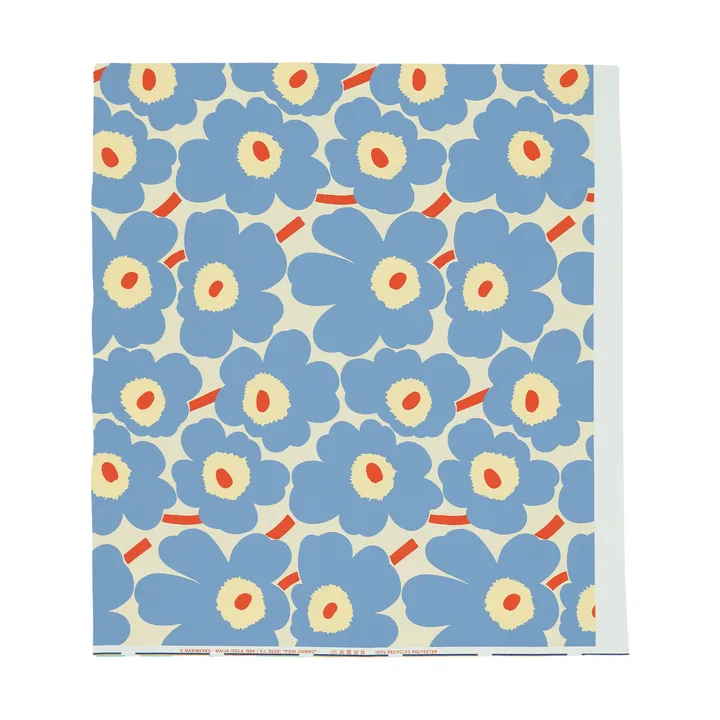 Tecido para exterior Pieni unikko - Off white-light blue-melon-orange red - Marimekko