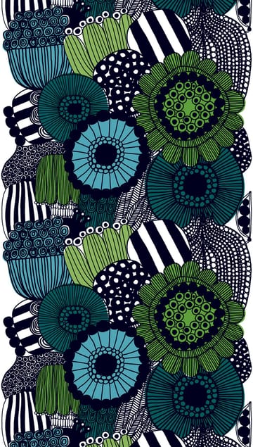 Tecido Siirtolapuutarha - blue-green - Marimekko