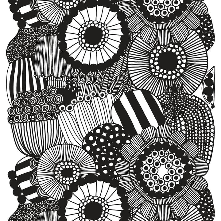 Tecido Siirtolapuutarha - white-black - Marimekko