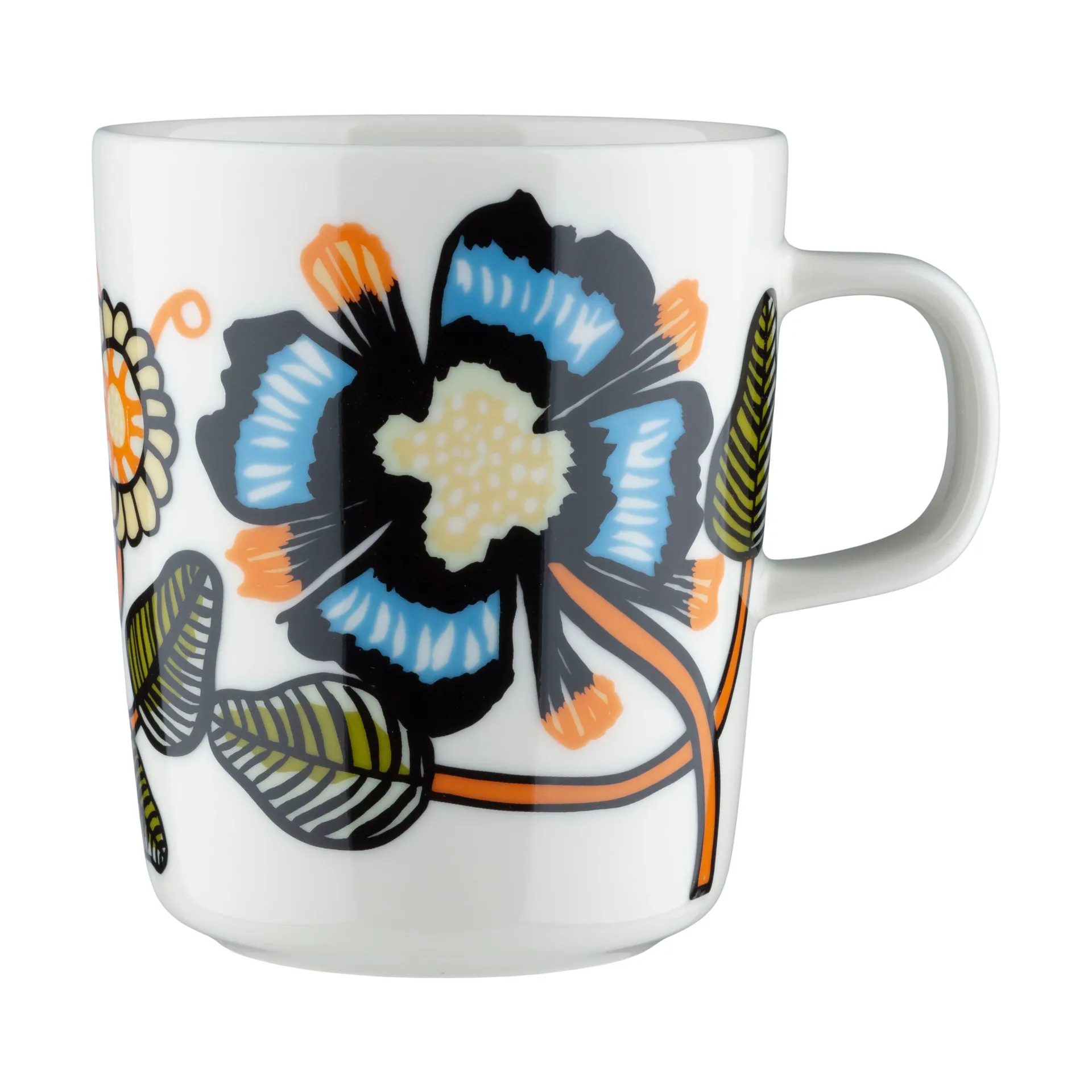 Tiara caneca 250 ml, White-warm orange-green Marimekko