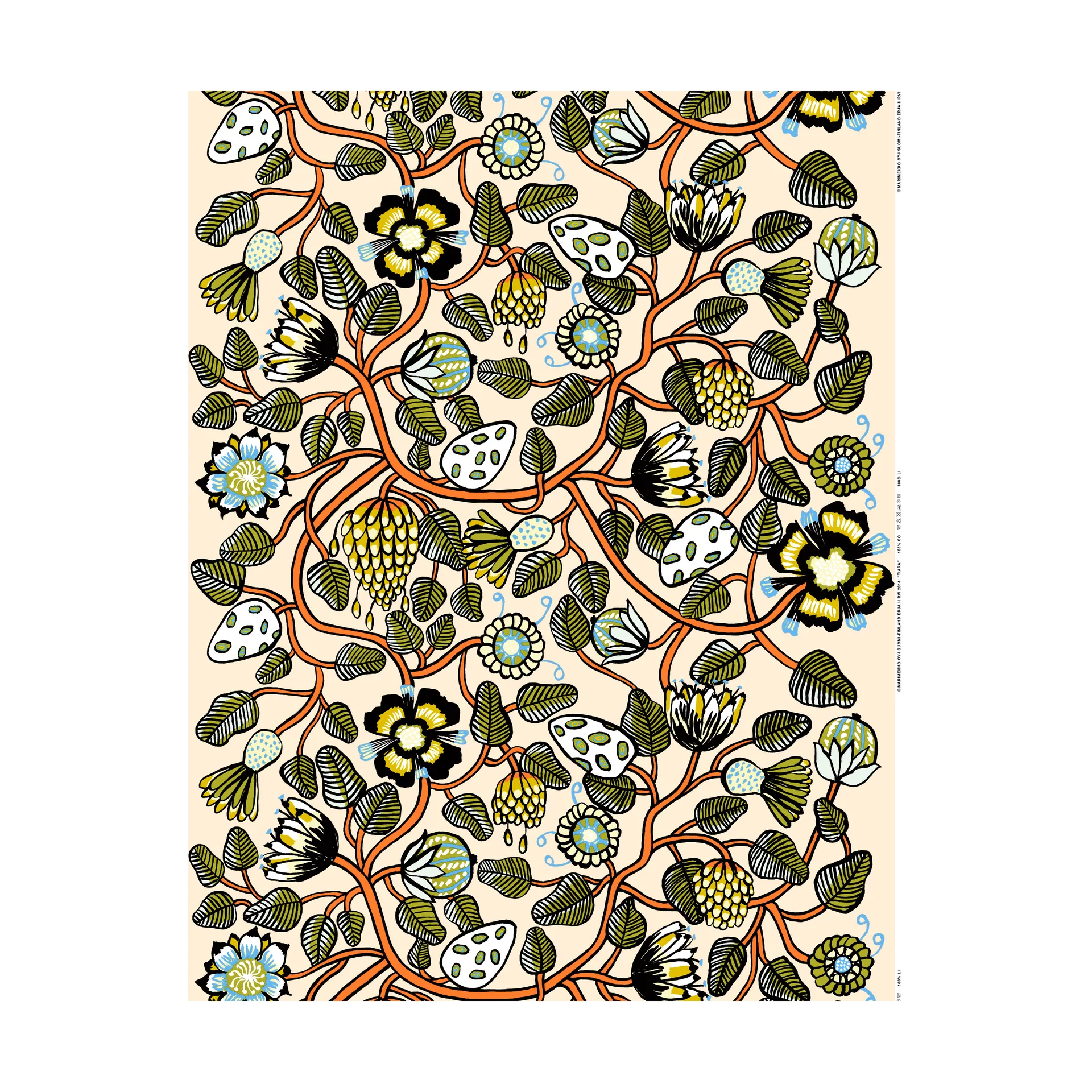 Tiara tecido, Bege Marimekko