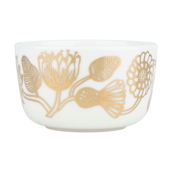 Tiara tigela 25 cl - Branco-dourado - Marimekko