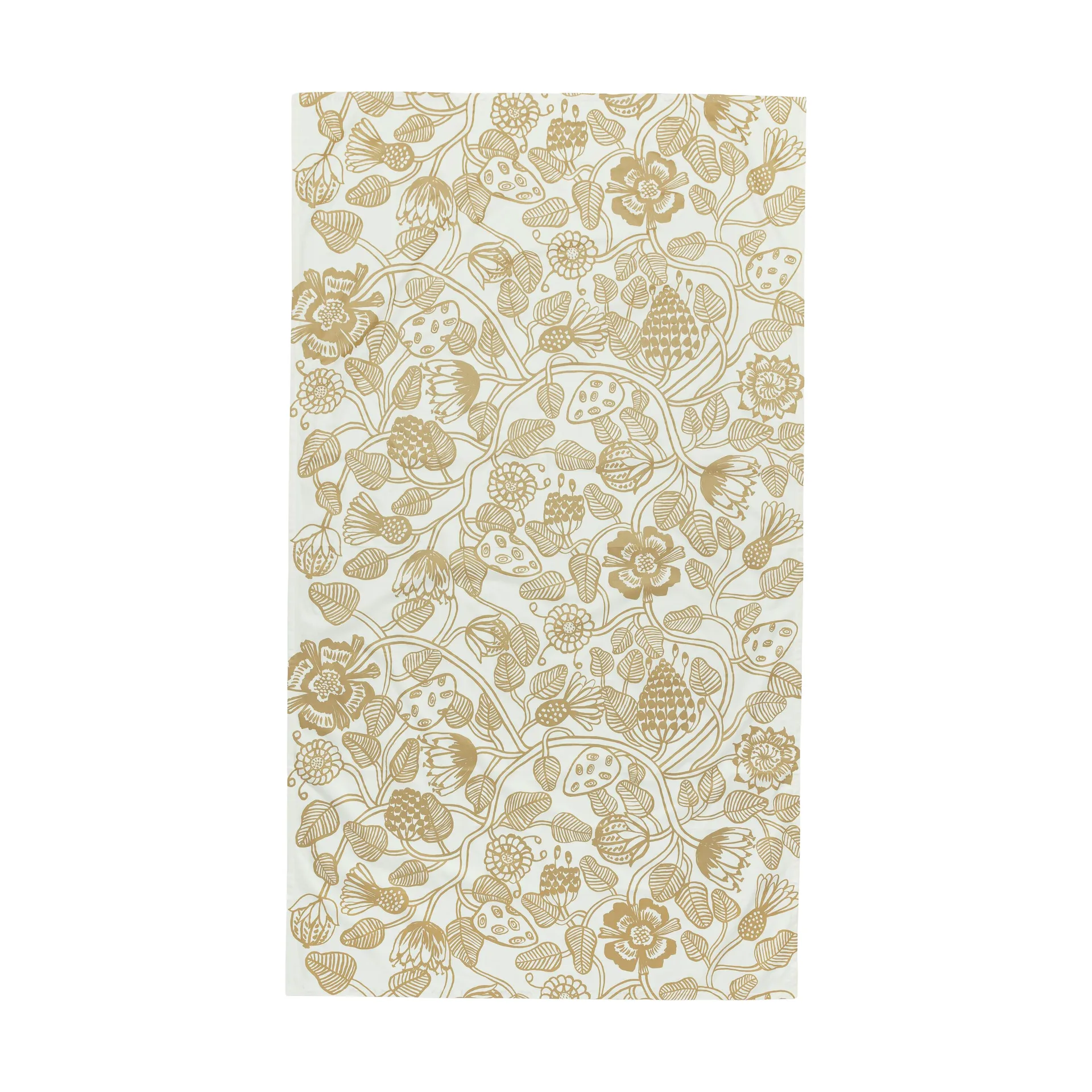 Tiara toalha de mesa 135x250 cm, Branco-dourado Marimekko