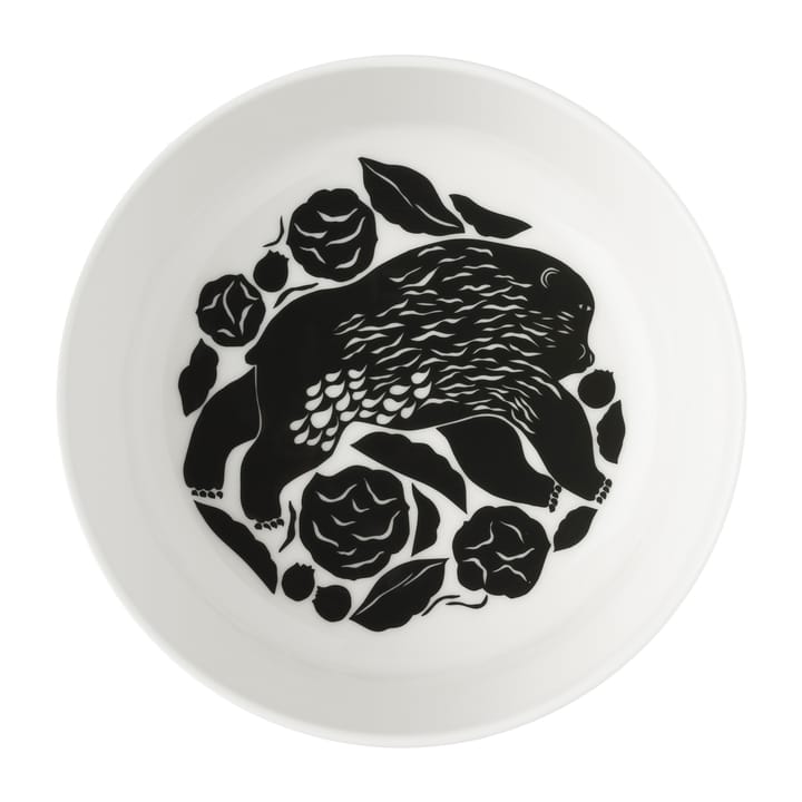 Tigela Karhuemo 4 dl - Branco-verde escuro - Marimekko
