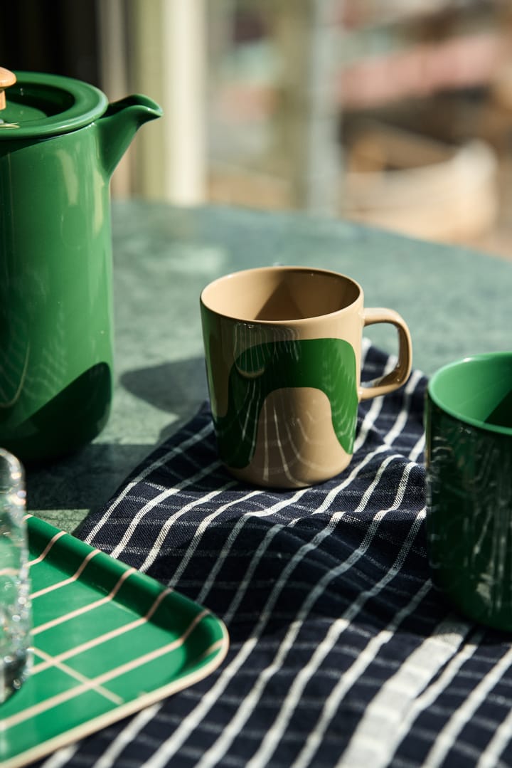 Tiiliskivi caneca 40 cl, Dark green Marimekko