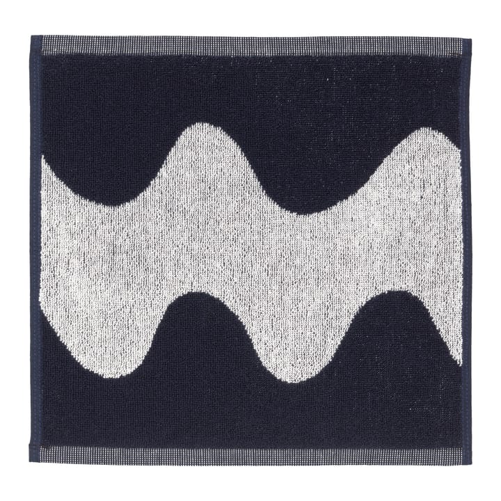 Toalha azul escuro-branco Lokki - 30x30 cm - Marimekko