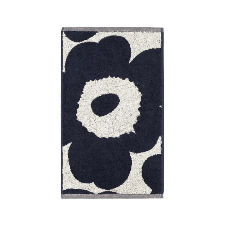 Toalha branco-azul escuro Unikko - 30x50 cm - Marimekko