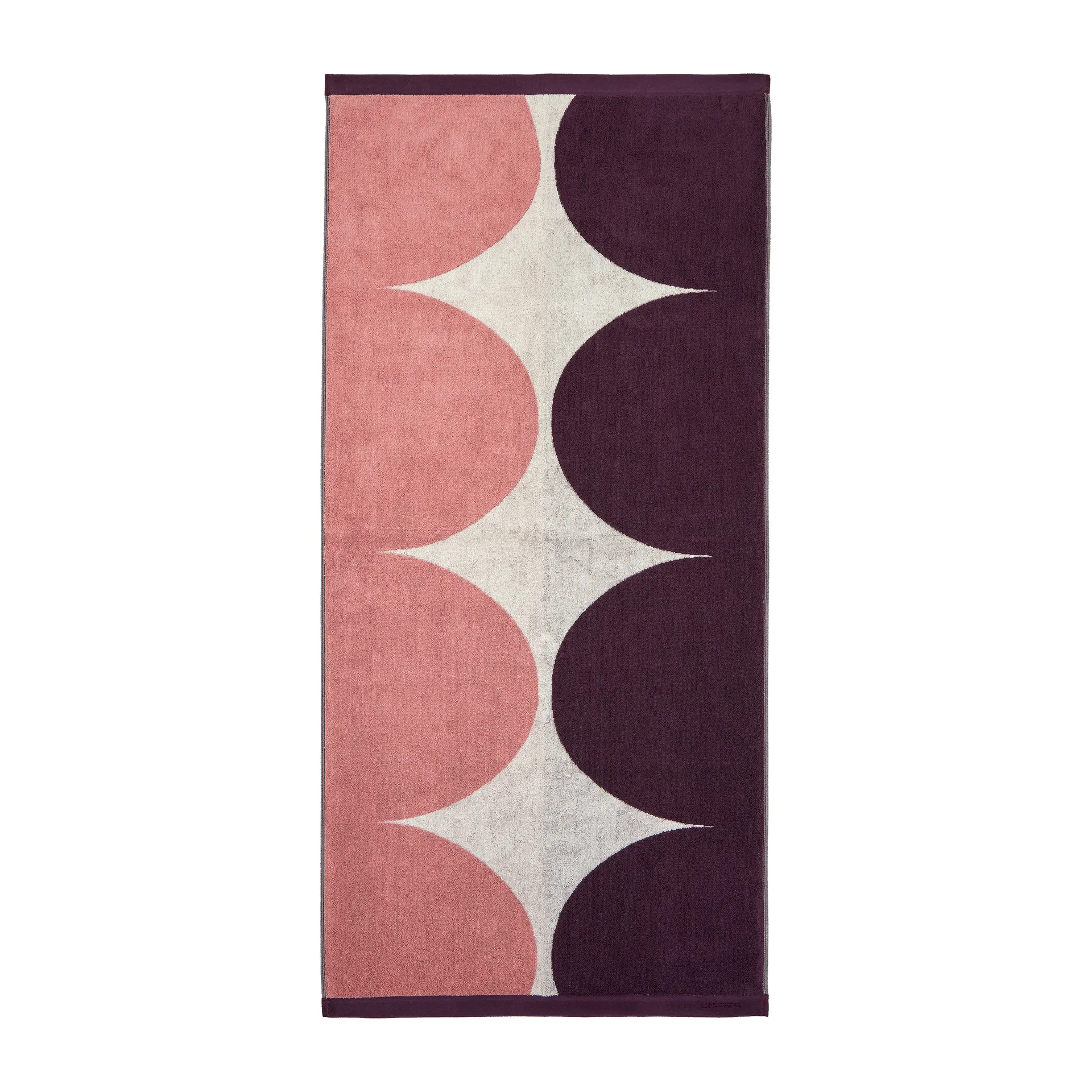 Toalha de banho Härkä 150x70 cm, branco-rosa-vermelho Marimekko