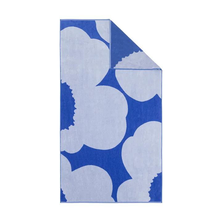 Toalha de banho Iso Unikko - Blue-blue lilás, 100x180 cm - Marimekko
