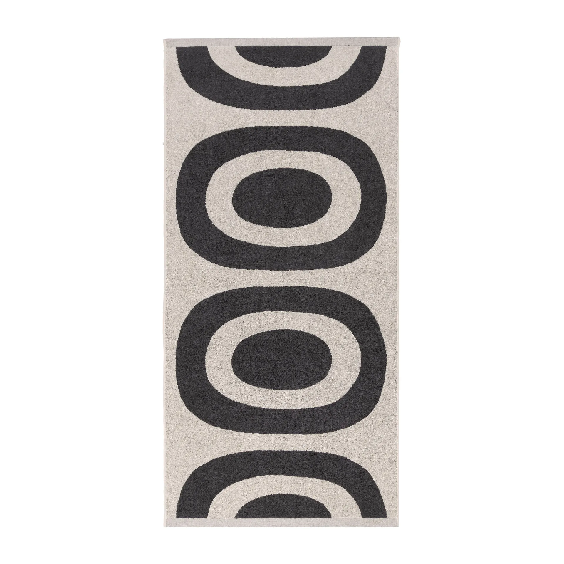 Toalha de banho, Melooni 75x150 cm, Charcoal-off white Marimekko