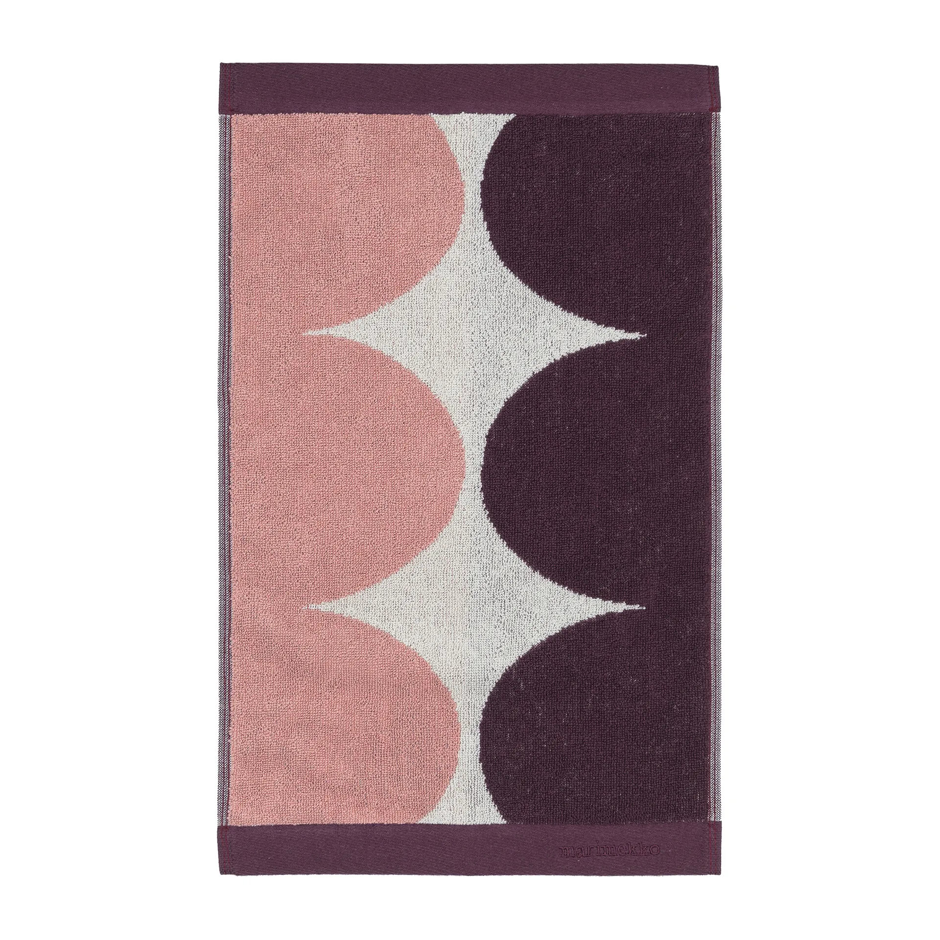 Toalha de bidé Härkä 50x30, branco-rosa-vermelho Marimekko