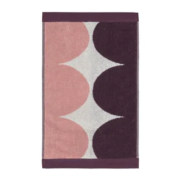 Toalha de bidé Härkä 50x30 - branco-rosa-vermelho - Marimekko