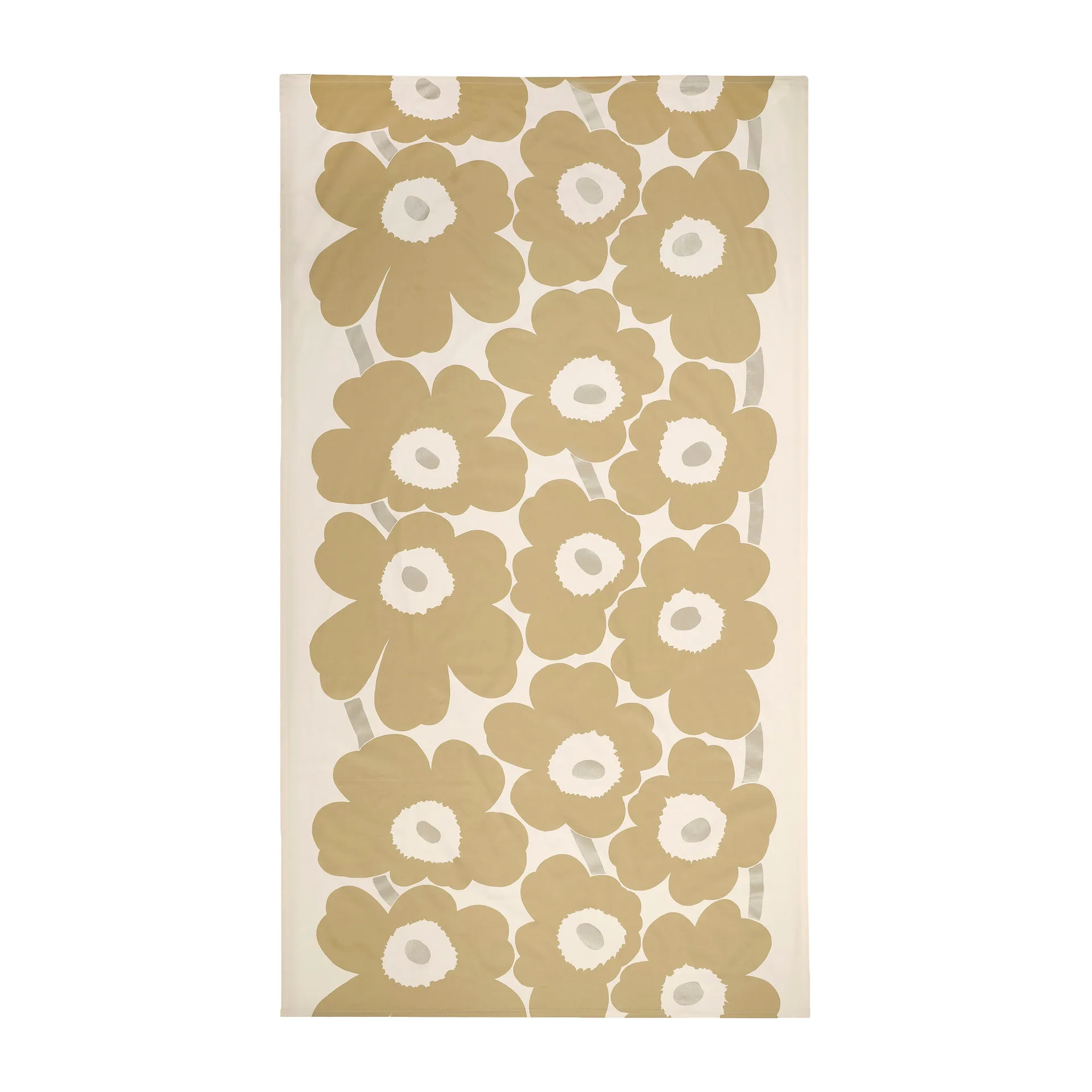 Toalha de mesa Unikko 140x250 cm, Bege-prata-branco Marimekko