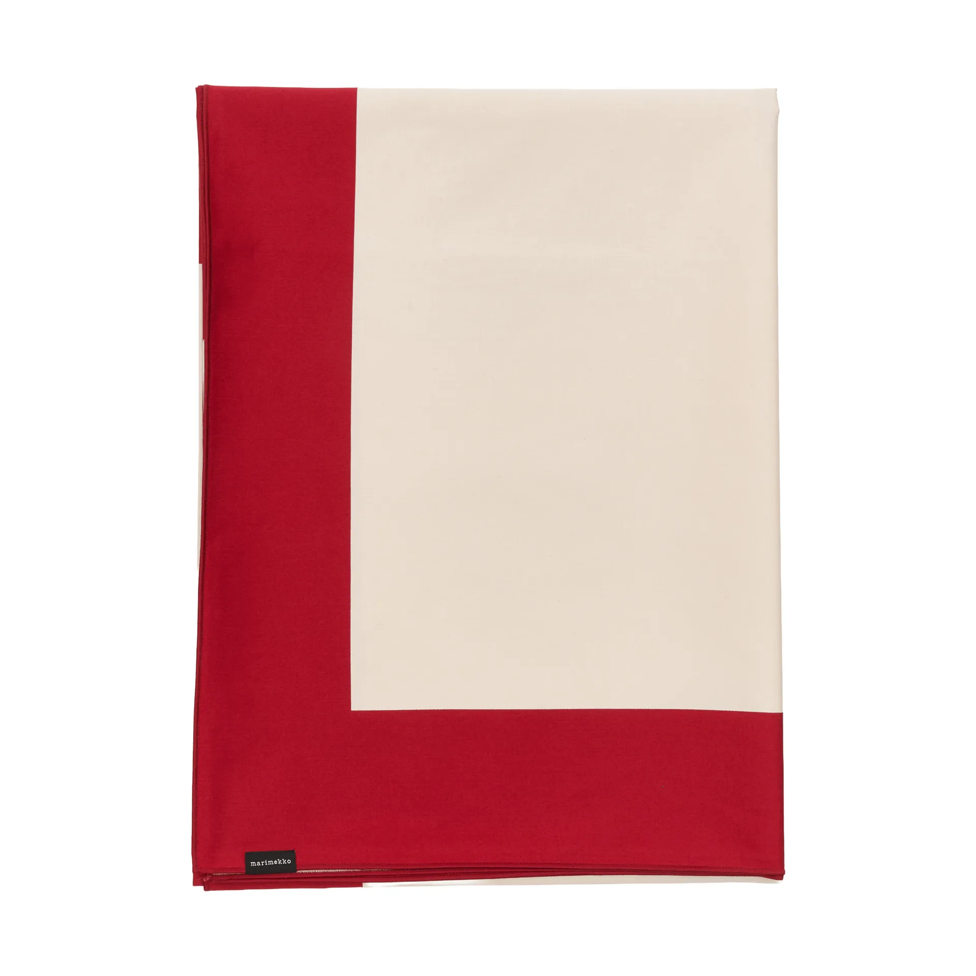 Toalha de mesa Unikko, Off white-cranberry-rose, 140x140 cm Marimekko