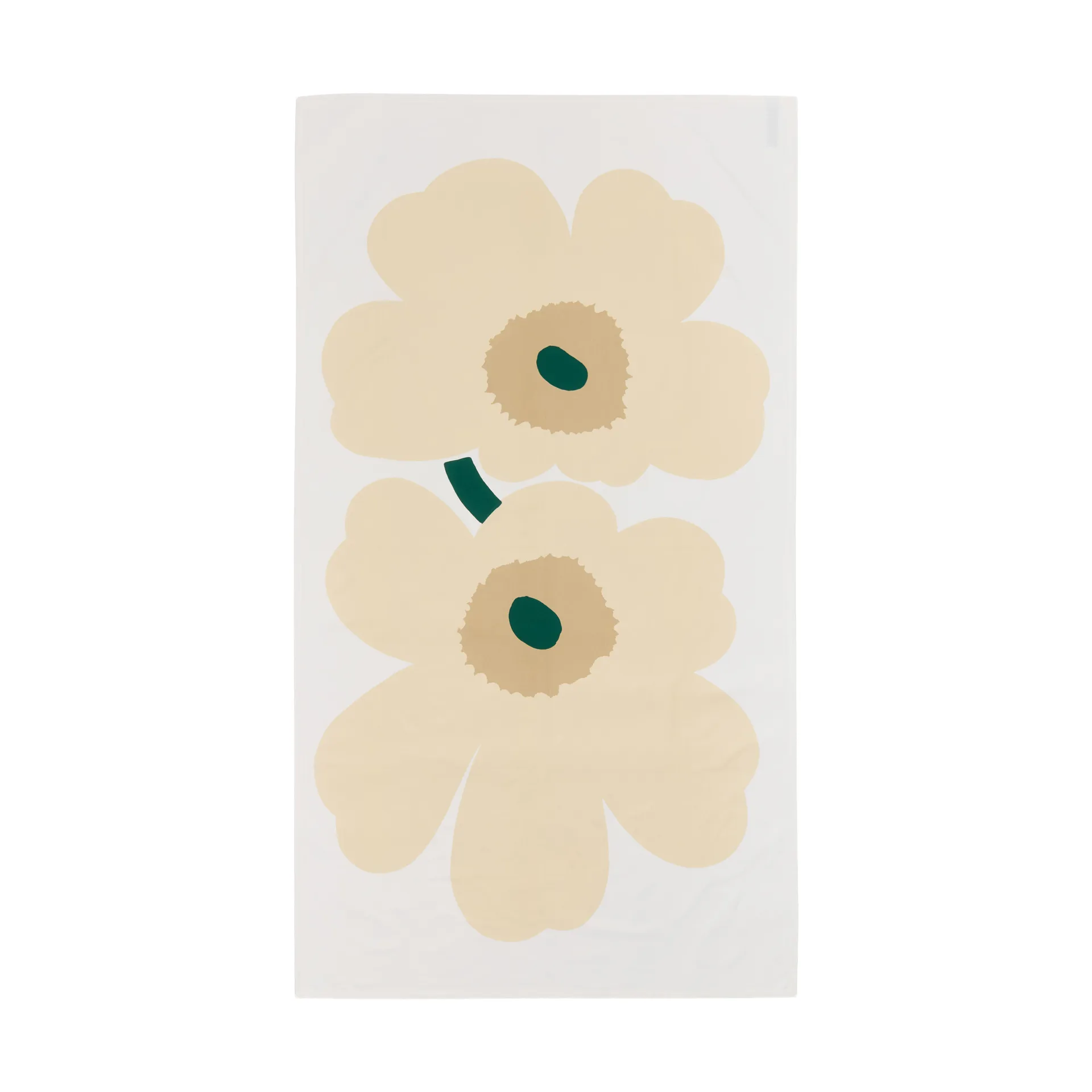 Toalha de mesa Unikko, White-hay-sand-emerald Marimekko