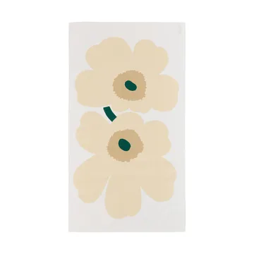Toalha de mesa Unikko - White-hay-sand-emerald - Marimekko