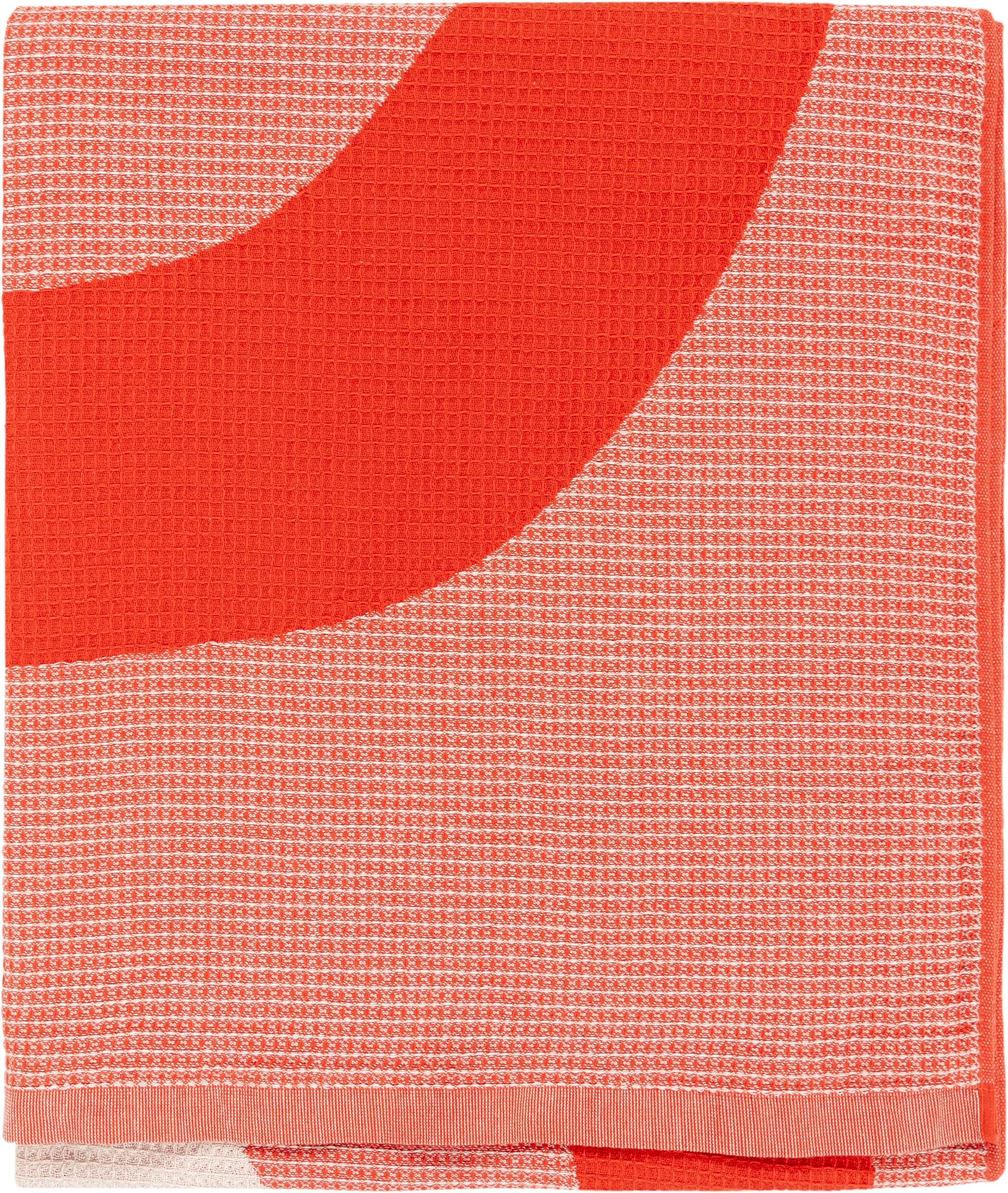 Toalha de praia Melooni 96,5x180 cm, Orange-off white Marimekko
