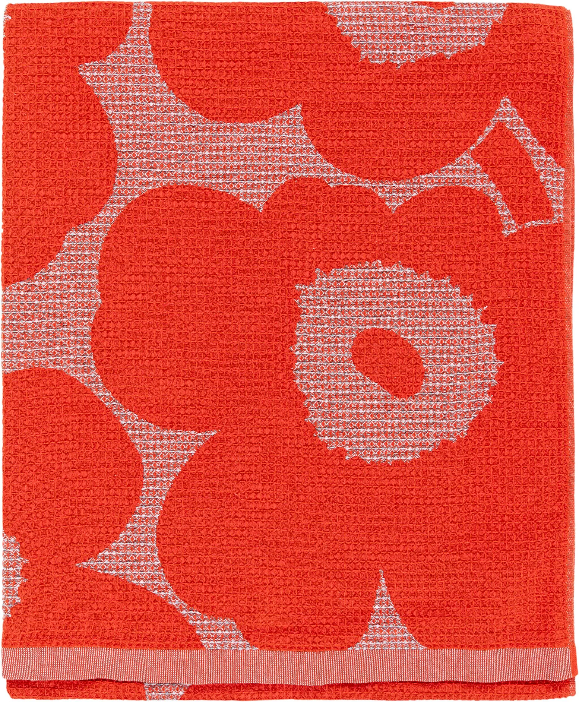 Toalha de praia Unikko 96,5x180 cm, L. blue-orange Marimekko